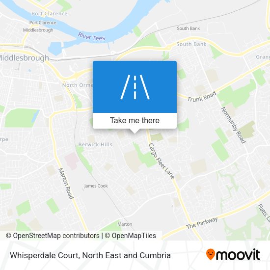 Whisperdale Court map