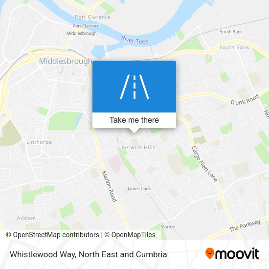 Whistlewood Way map