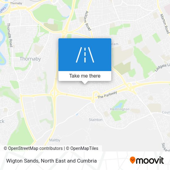Wigton Sands map