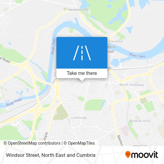 Windsor Street map