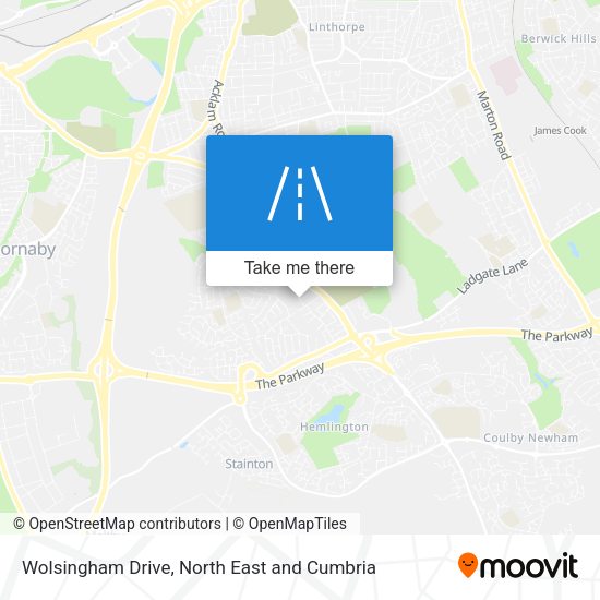 Wolsingham Drive map