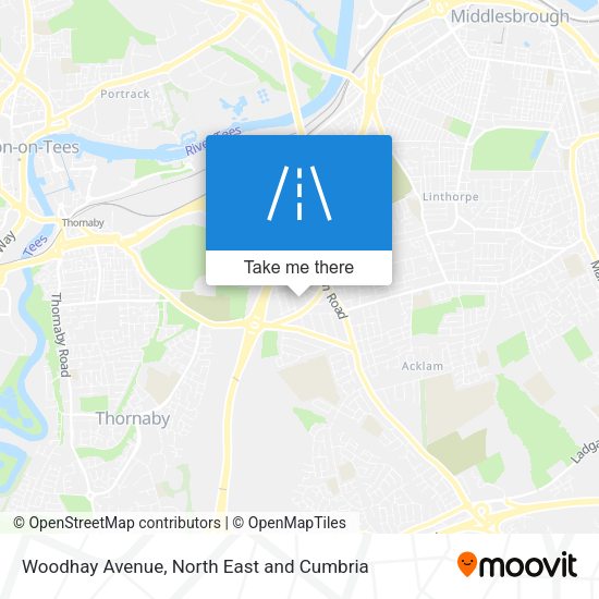 Woodhay Avenue map