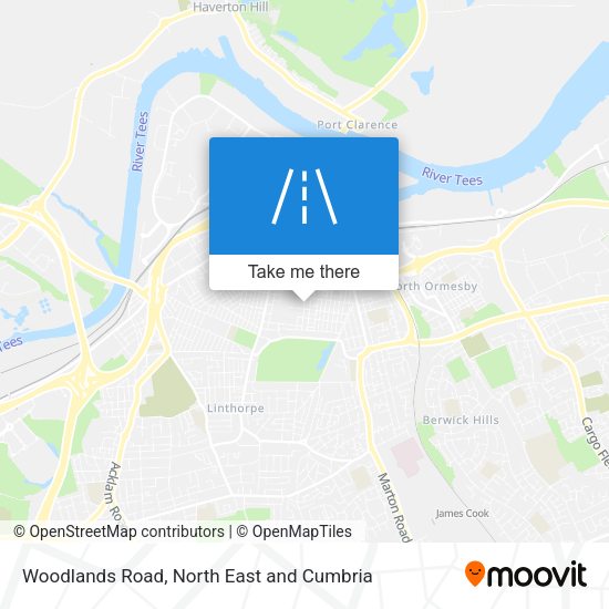 Woodlands Road map