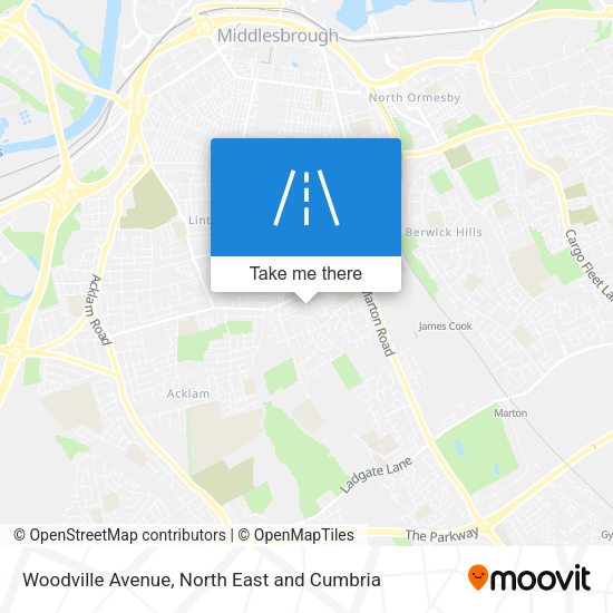 Woodville Avenue map