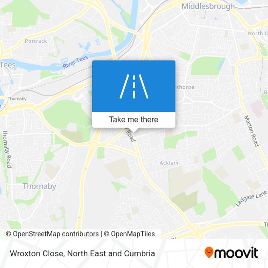 Wroxton Close map