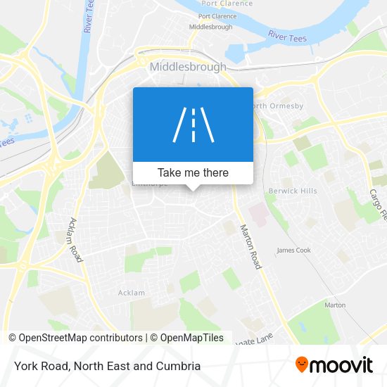 York Road map