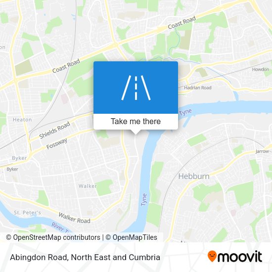 Abingdon Road map