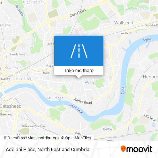 Adelphi Place map