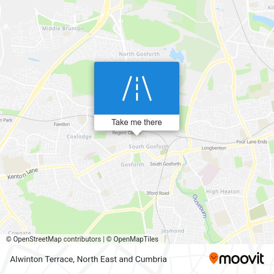 Alwinton Terrace map