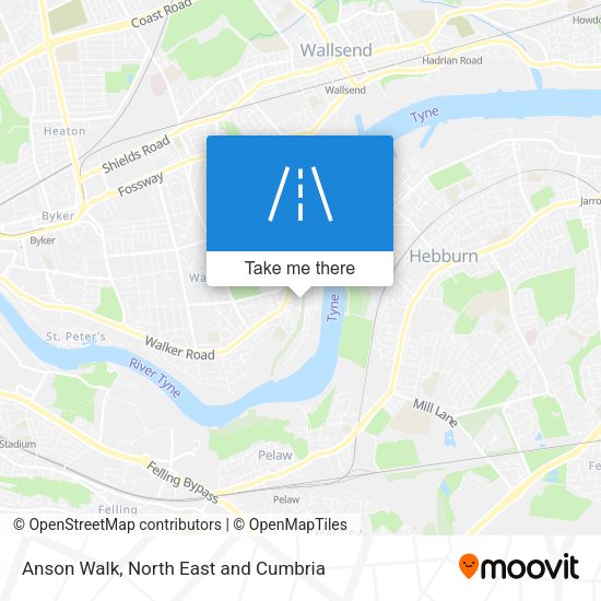 Anson Walk map
