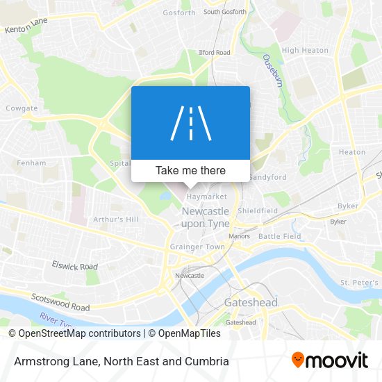 Armstrong Lane map