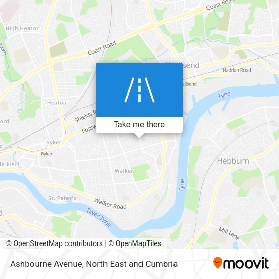 Ashbourne Avenue map
