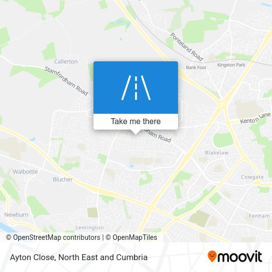Ayton Close map