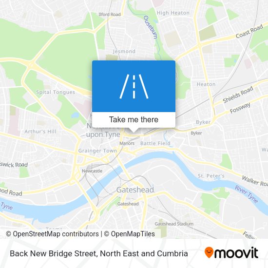 Back New Bridge Street map