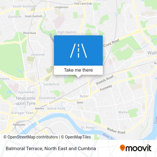 Balmoral Terrace map