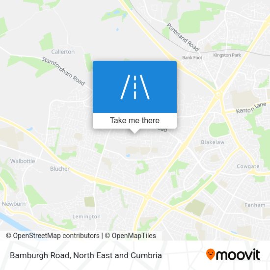 Bamburgh Road map