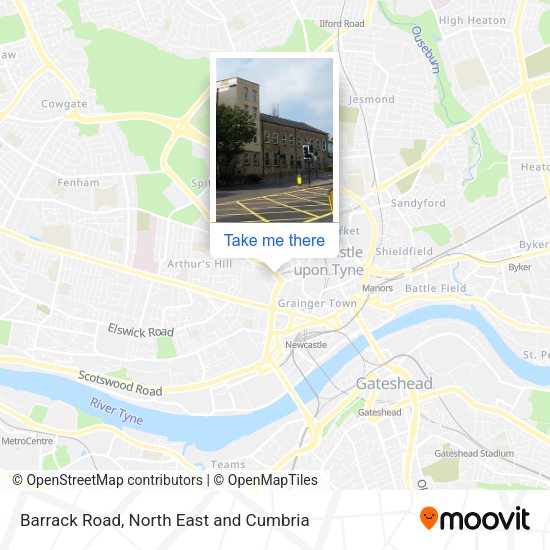 Barrack Road map