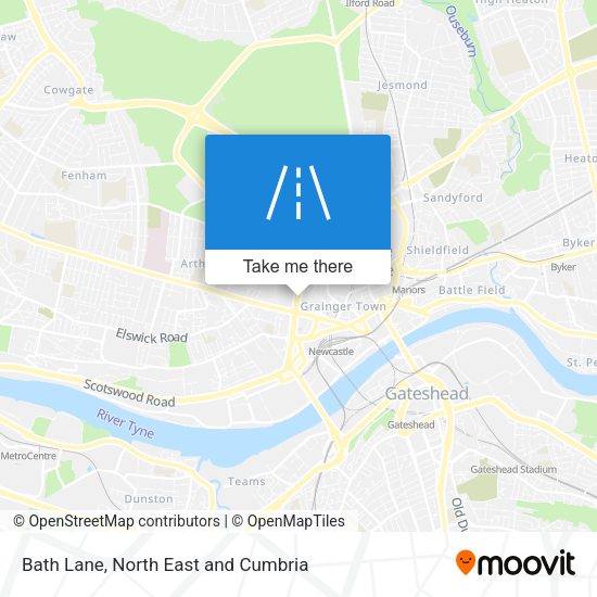Bath Lane map