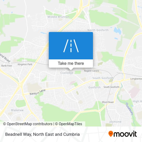 Beadnell Way map