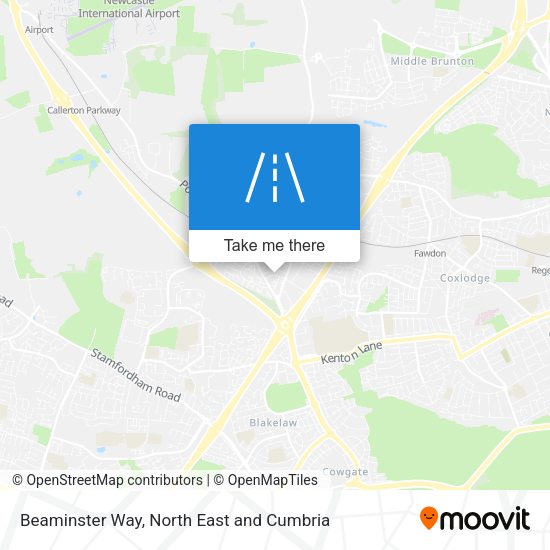 Beaminster Way map