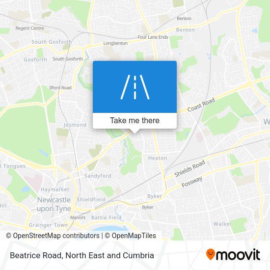 Beatrice Road map