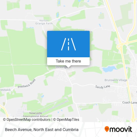 Beech Avenue map