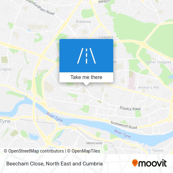 Beecham Close map