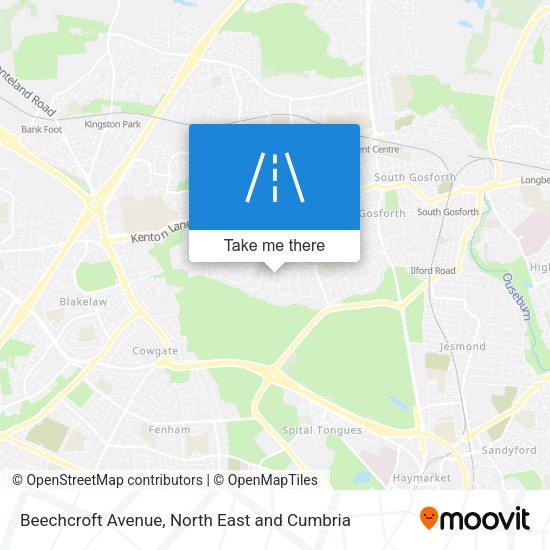 Beechcroft Avenue map