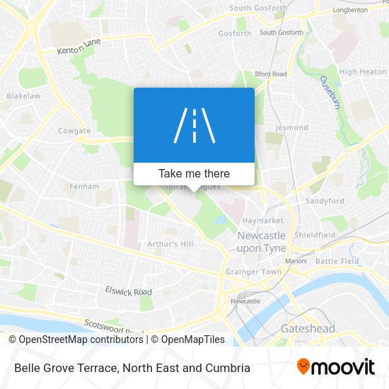 Belle Grove Terrace map