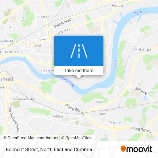 Belmont Street map