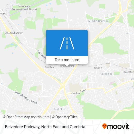 Belvedere Parkway map