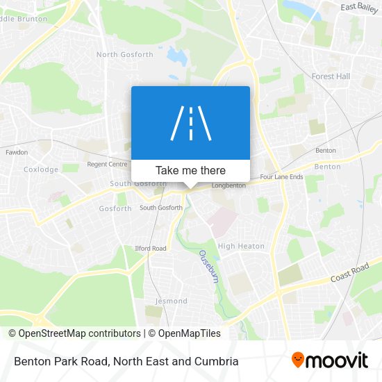 Benton Park Road map