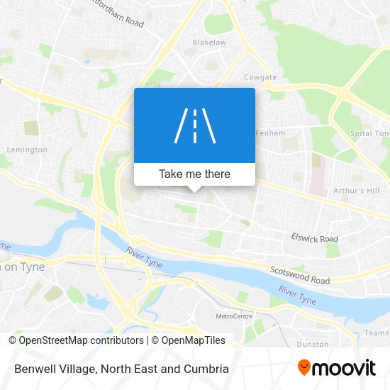 Benwell Village map
