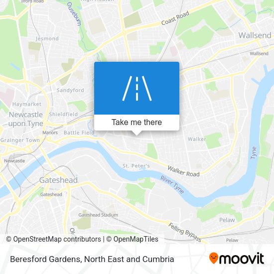Beresford Gardens map