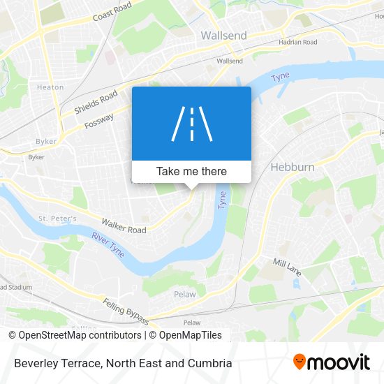 Beverley Terrace map