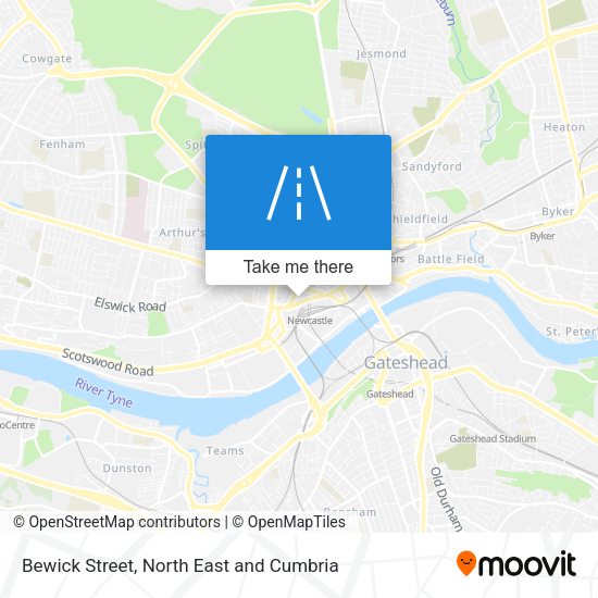 Bewick Street map