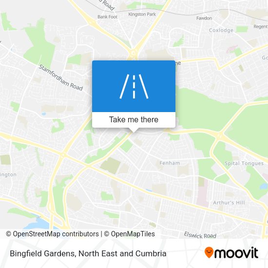 Bingfield Gardens map