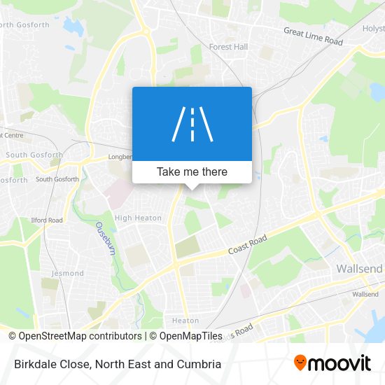 Birkdale Close map