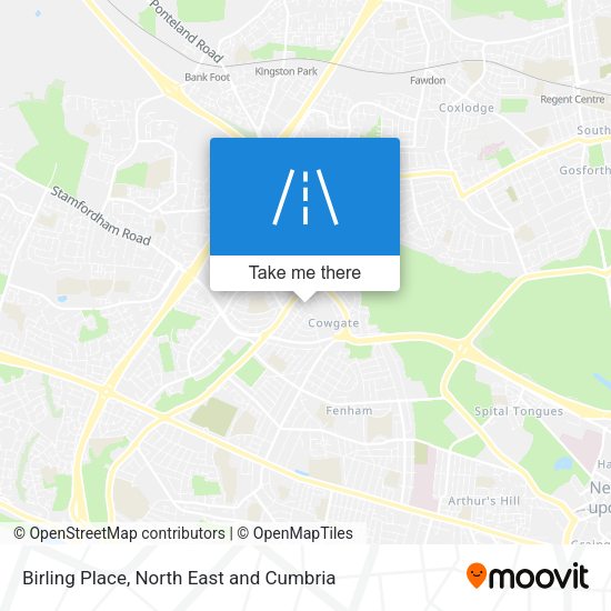 Birling Place map