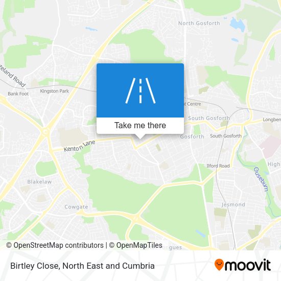 Birtley Close map