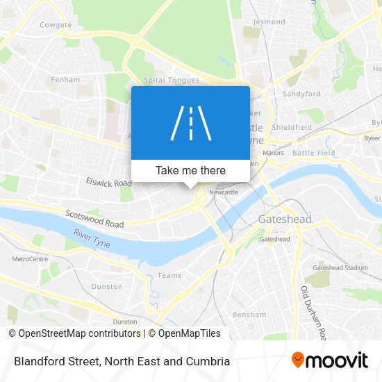 Blandford Street map