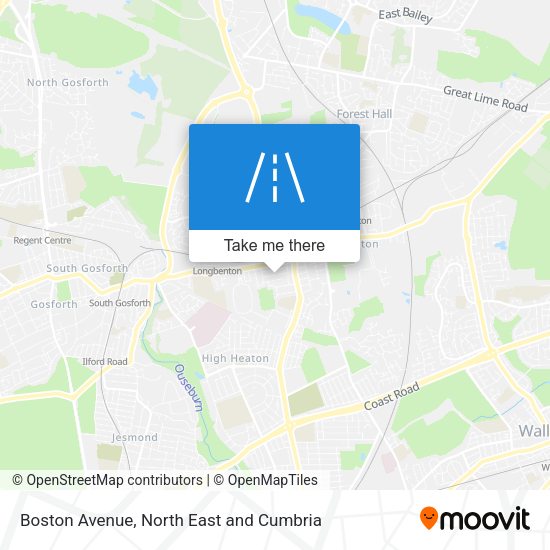 Boston Avenue map