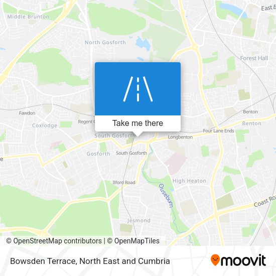 Bowsden Terrace map