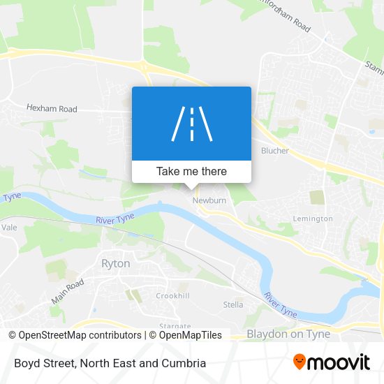 Boyd Street map