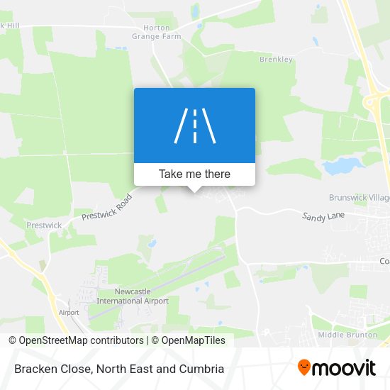 Bracken Close map