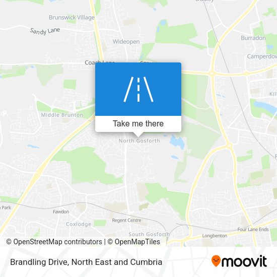 Brandling Drive map