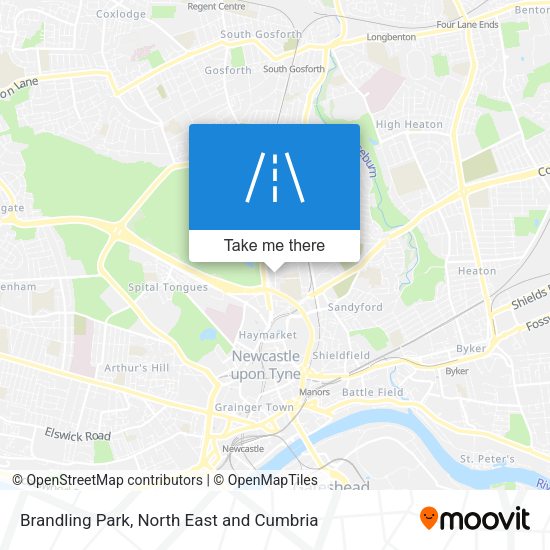 Brandling Park map