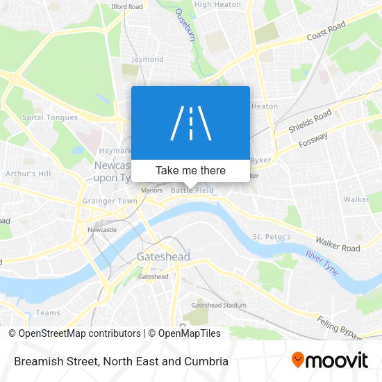 Breamish Street map