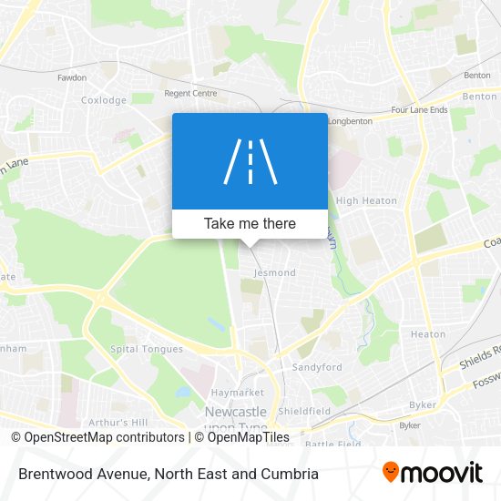 Brentwood Avenue map