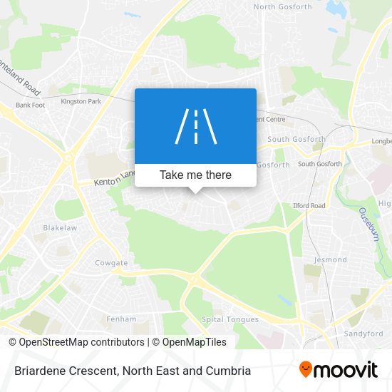 Briardene Crescent map